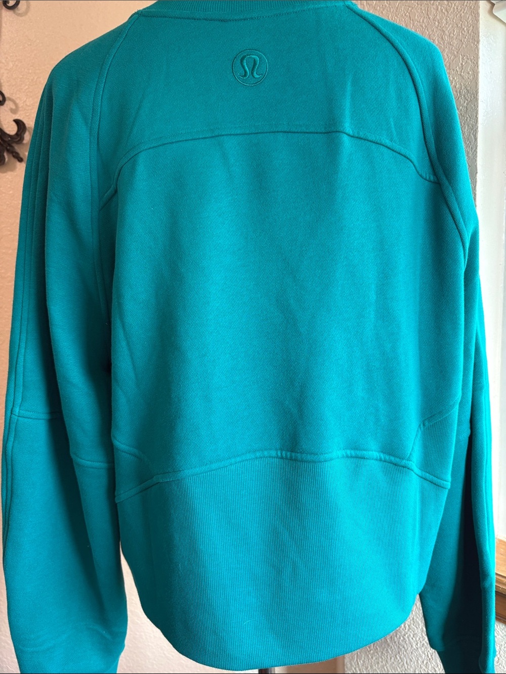 Lululemon Scuba Oversized Pullover in Sonic Teal Sz XL - Picture 7 of 8